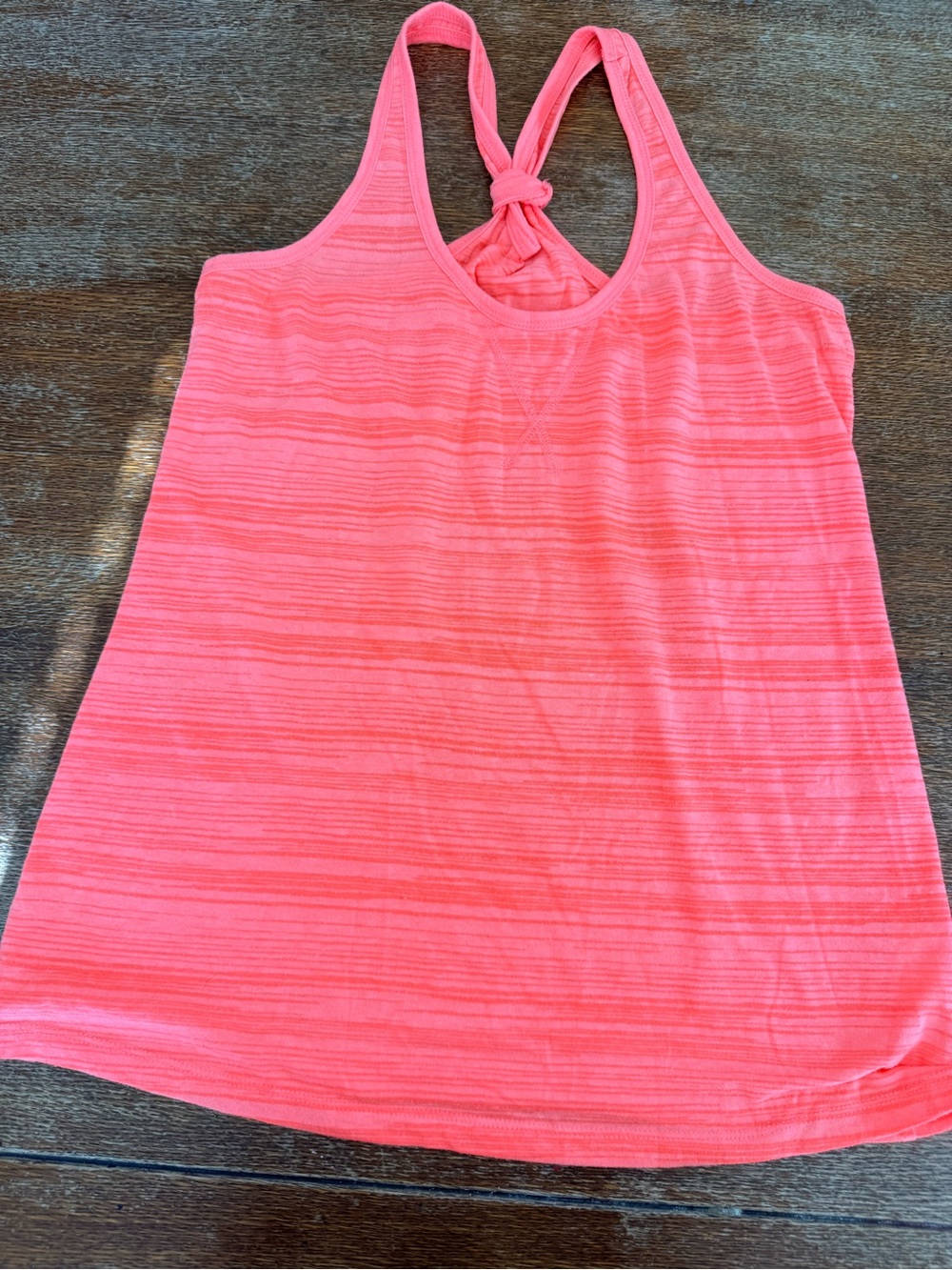 Old Navy Coral Knot-Back Tank Top